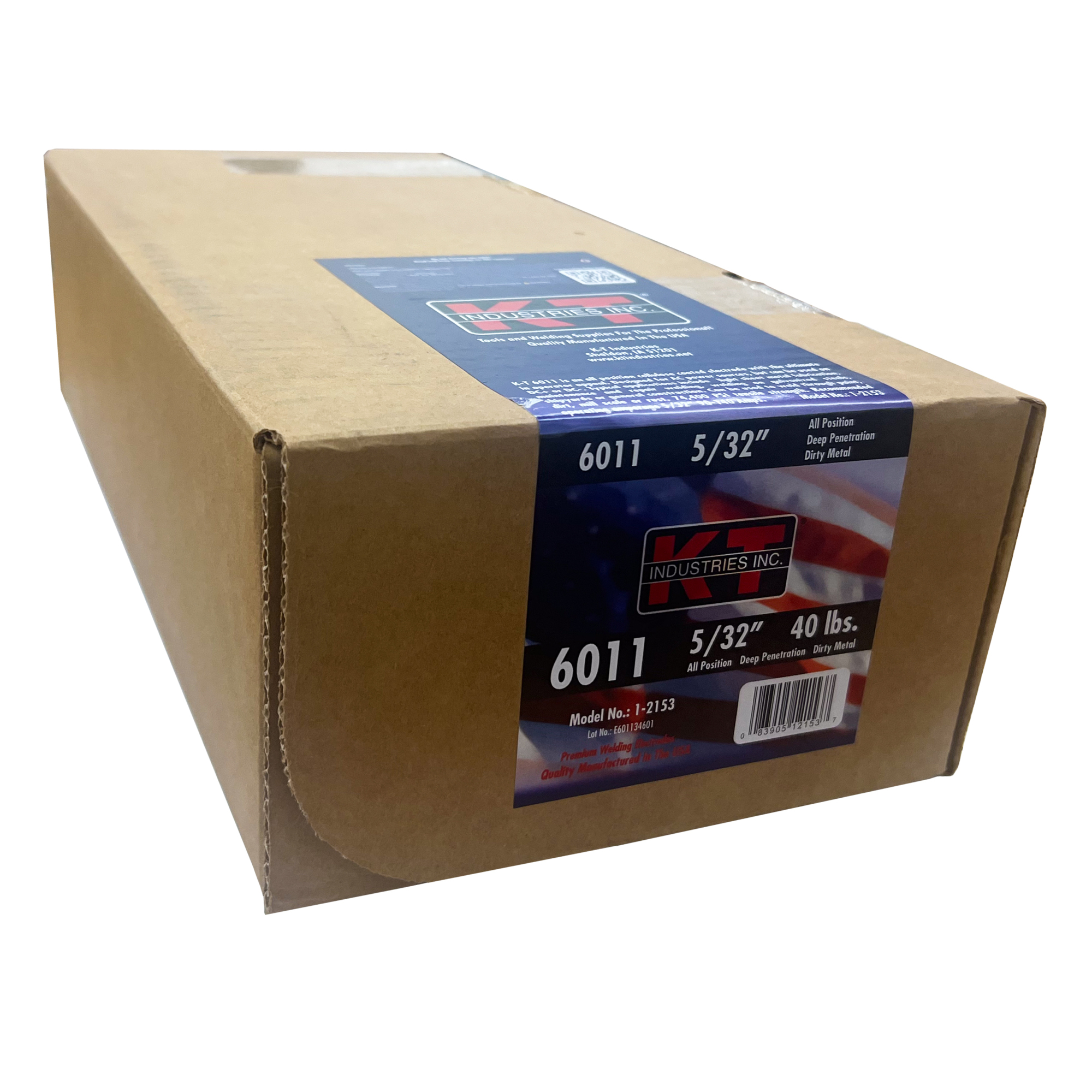 K-T Industries USA 6011 Electrode — 5/32in., 40 Lbs., All Position, Model# 1-2153